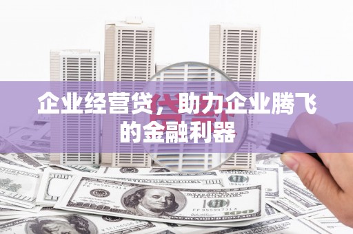 改则企业经营贷，助力企业腾飞的金融利器