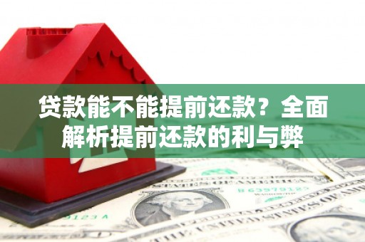 改则贷款能不能提前还款？全面解析提前还款的利与弊