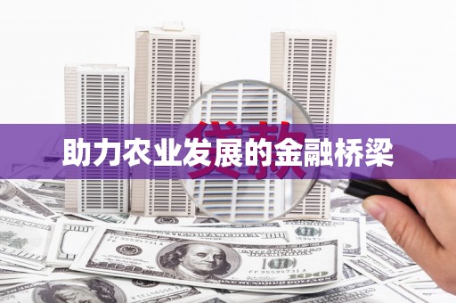 改则助力农业发展的金融桥梁